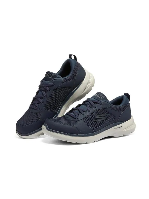 Кроссовки go walk 6 'navy blue' Skechers — изображение 3 из 4, темно-синий