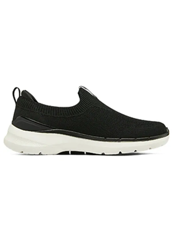 Кроссовки go walk 6 warnock mens slip on 'black' Skechers — изображение 2 из 4, черный