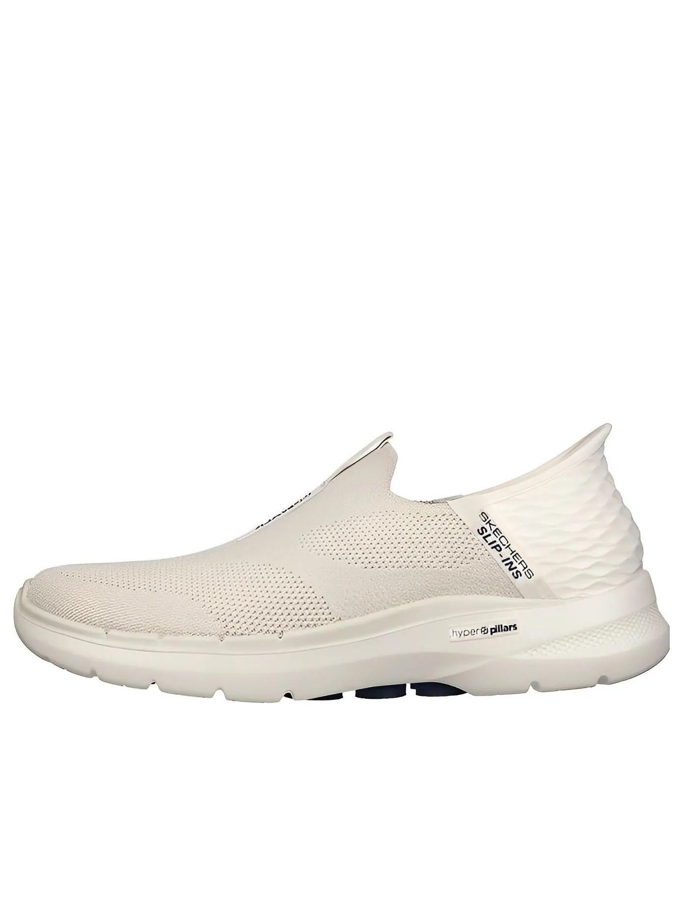 Кроссовки Skechers Slip-ins Go Walk 6 'Natural' — изображение 1 из 4, бежевый