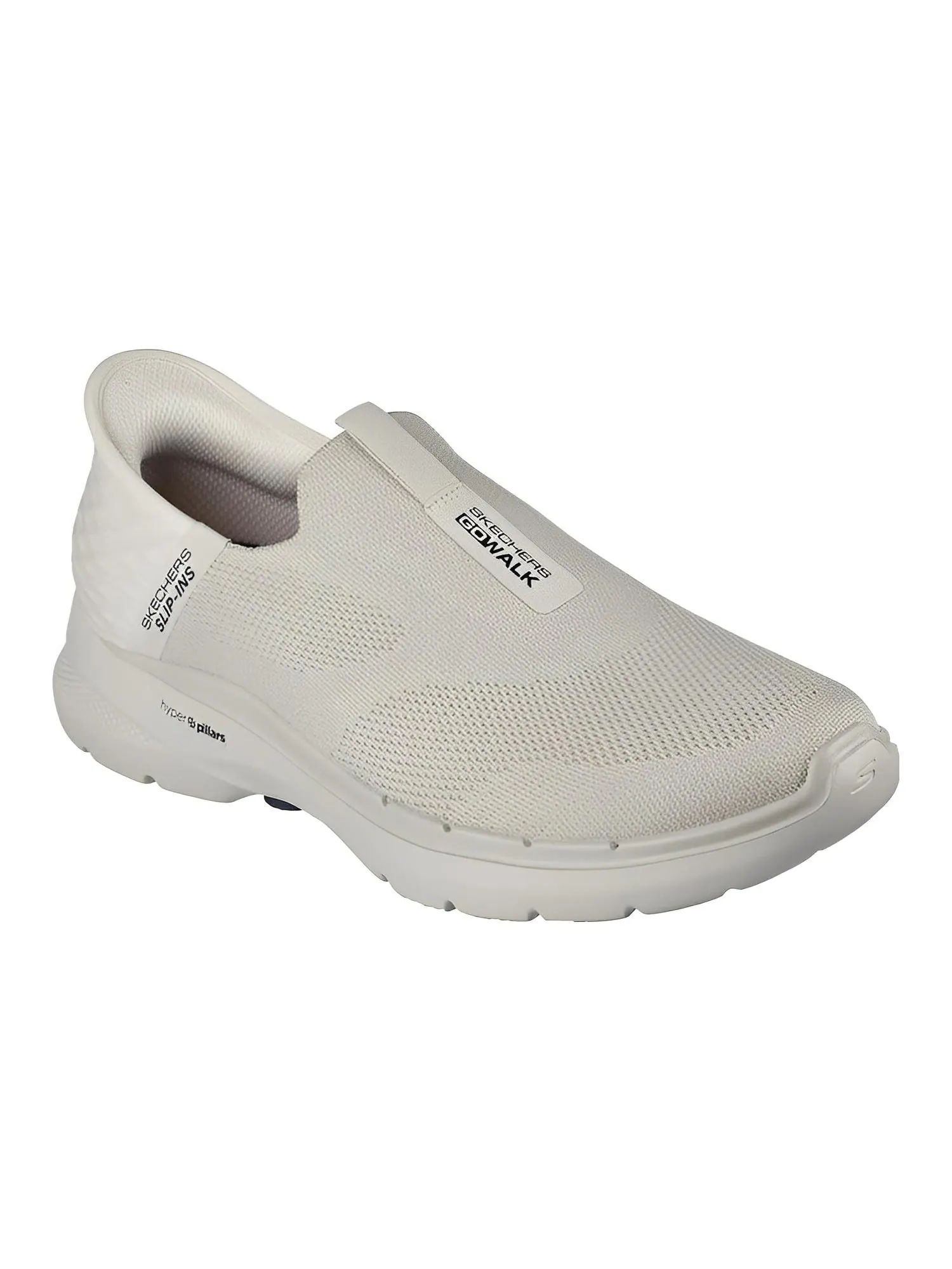 Кроссовки Skechers Slip-ins Go Walk 6 'Natural' — изображение 3 из 4, бежевый