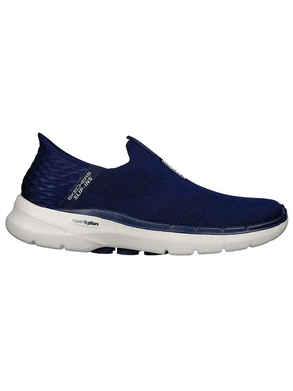 Кроссовки go walk 6 slip-ins 'navy' Skechers — изображение 2 из 4, темно-синий