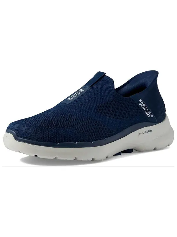 Кроссовки go walk 6 slip-ins 'navy' Skechers — изображение 3 из 4, темно-синий