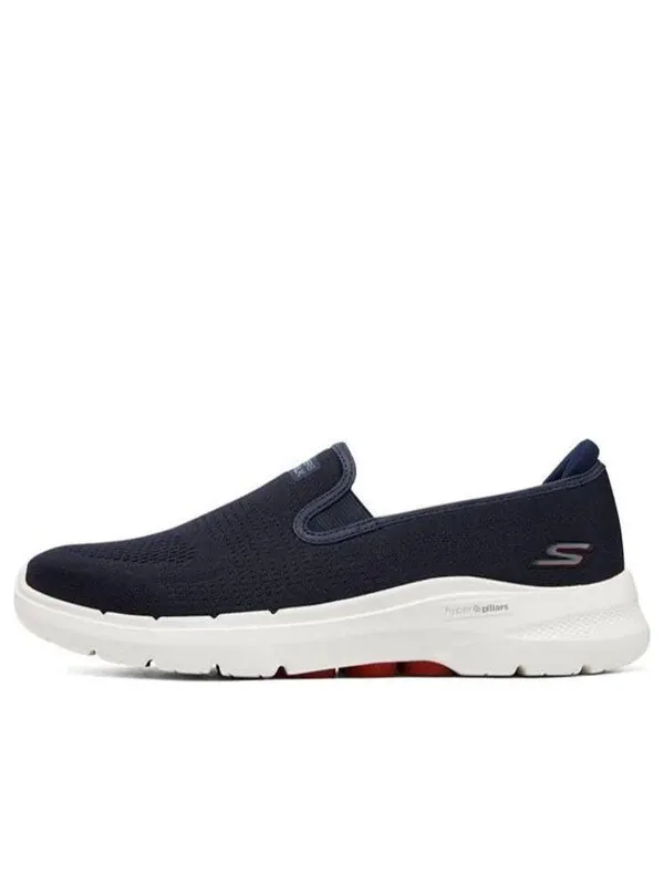 Кроссовки go walk 6 'navy red' Skechers — изображение 1 из 4, темно-синий/красный