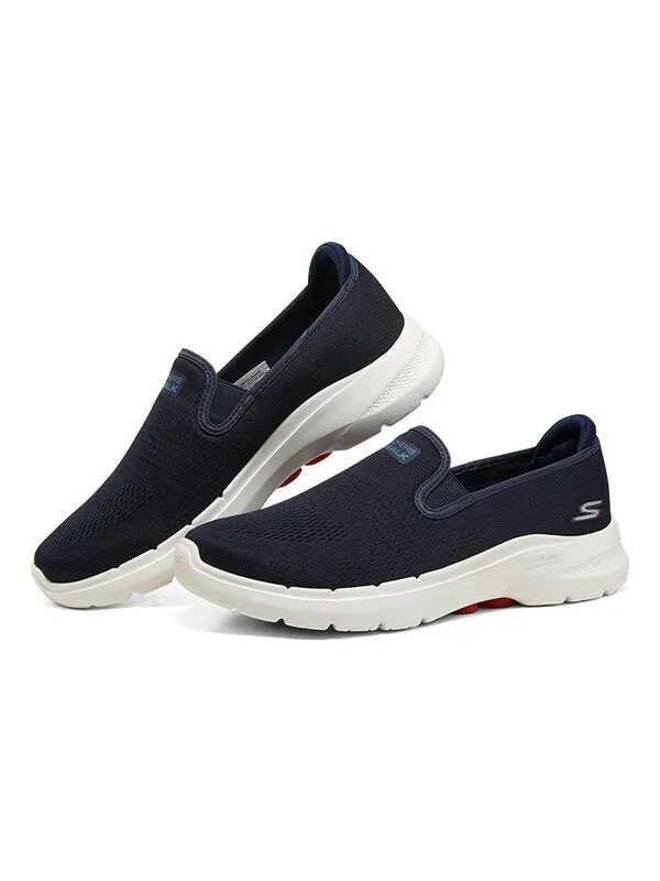 Кроссовки go walk 6 'navy red' Skechers — изображение 3 из 4, темно-синий/красный