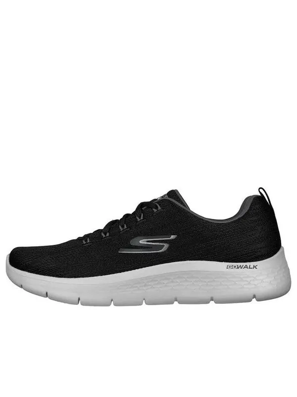 Кроссовки go walk flex lace up 'black grey' Skechers — изображение 1 из 4, черный/серый