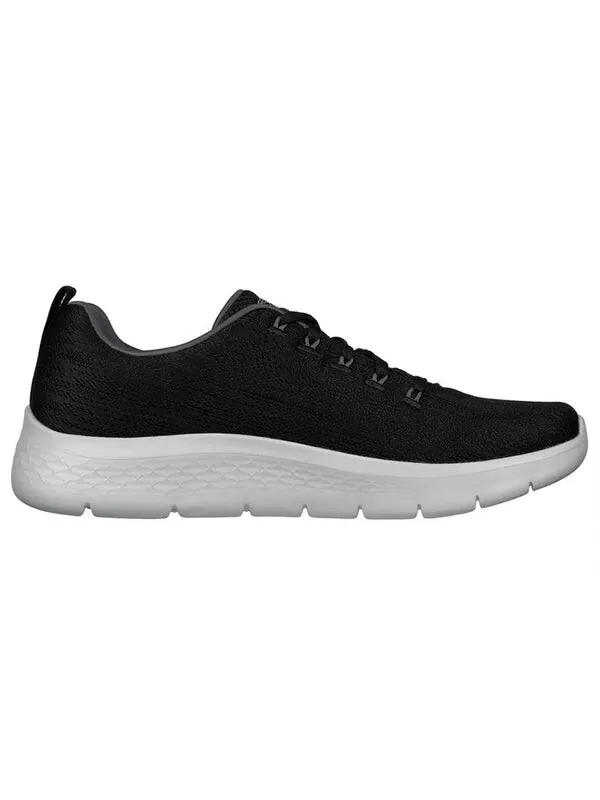 Кроссовки go walk flex lace up 'black grey' Skechers — изображение 2 из 4, черный/серый