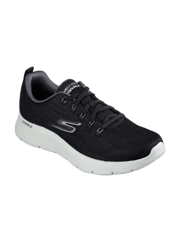 Кроссовки go walk flex lace up 'black grey' Skechers — изображение 3 из 4, черный/серый