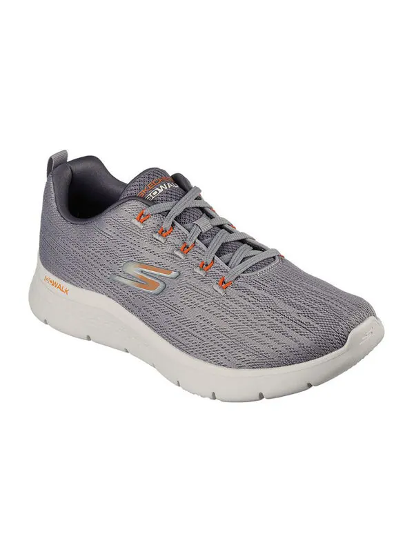 Кроссовки go walk flex 'grey orange' Skechers — изображение 3 из 4, серый/оранжевый
