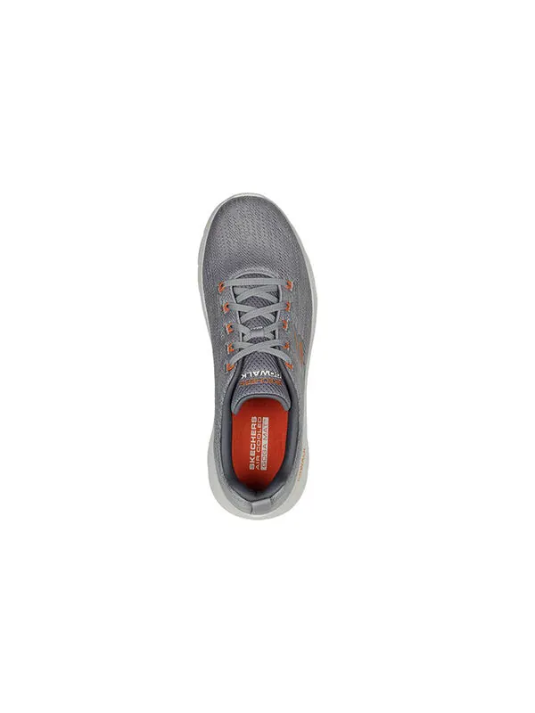 Кроссовки go walk flex 'grey orange' Skechers — изображение 4 из 4, серый/оранжевый