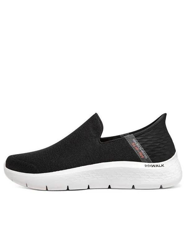 Кроссовки slip-ins go walk flex 'black grey' Skechers — изображение 1 из 4, черный/серый
