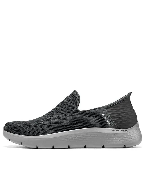 Кроссовки slip ins go walk 'dark grey' Skechers — изображение 1 из 4, серый