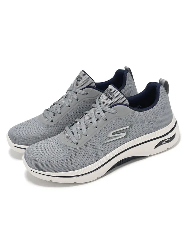 Кроссовки go walk arch fit 2.0 'grey white' Skechers — изображение 3 из 4, серый/белый/темно-синий