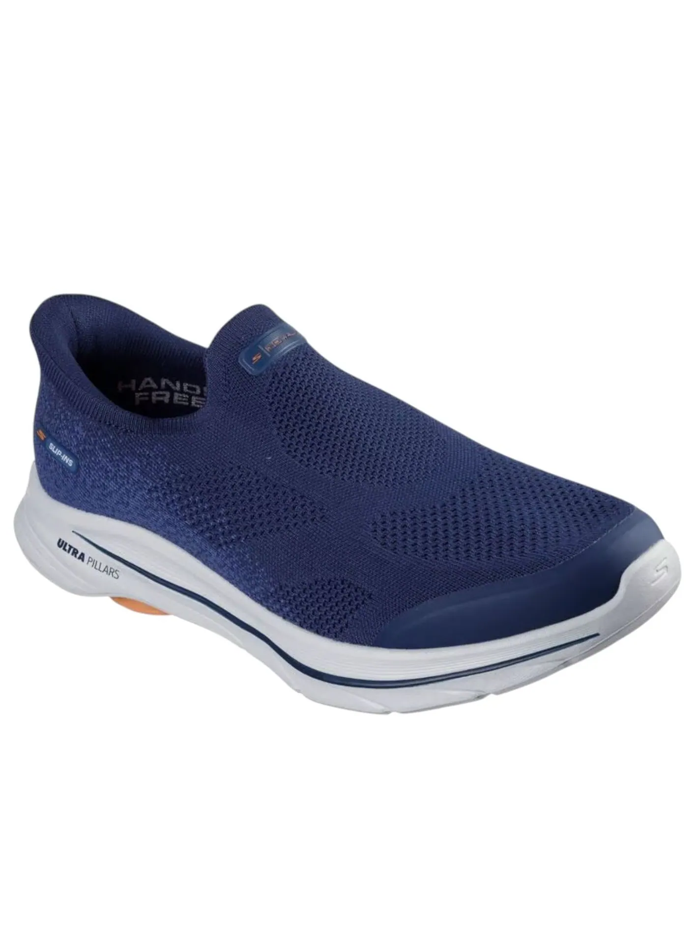 Слипоны Skechers GO WALK 8 Pelayo 'NAVY ORANGE' — изображение 2 из 5, темно-синий/оранжевый