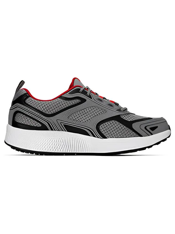 Кроссовки go run performance 'grey' Skechers — изображение 2 из 4, серый/красный/белый