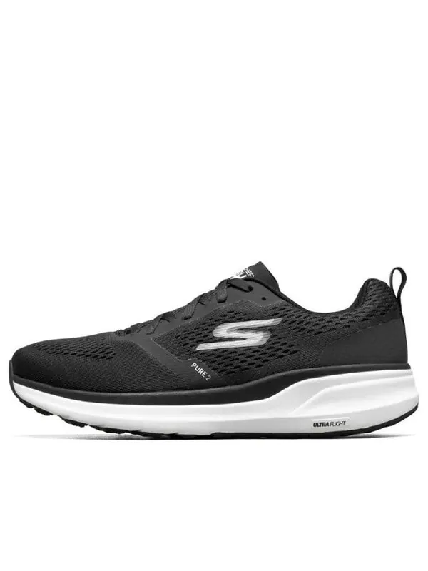 Кроссовки pure 2 low-top black/white Skechers — изображение 1 из 4, черный/белый