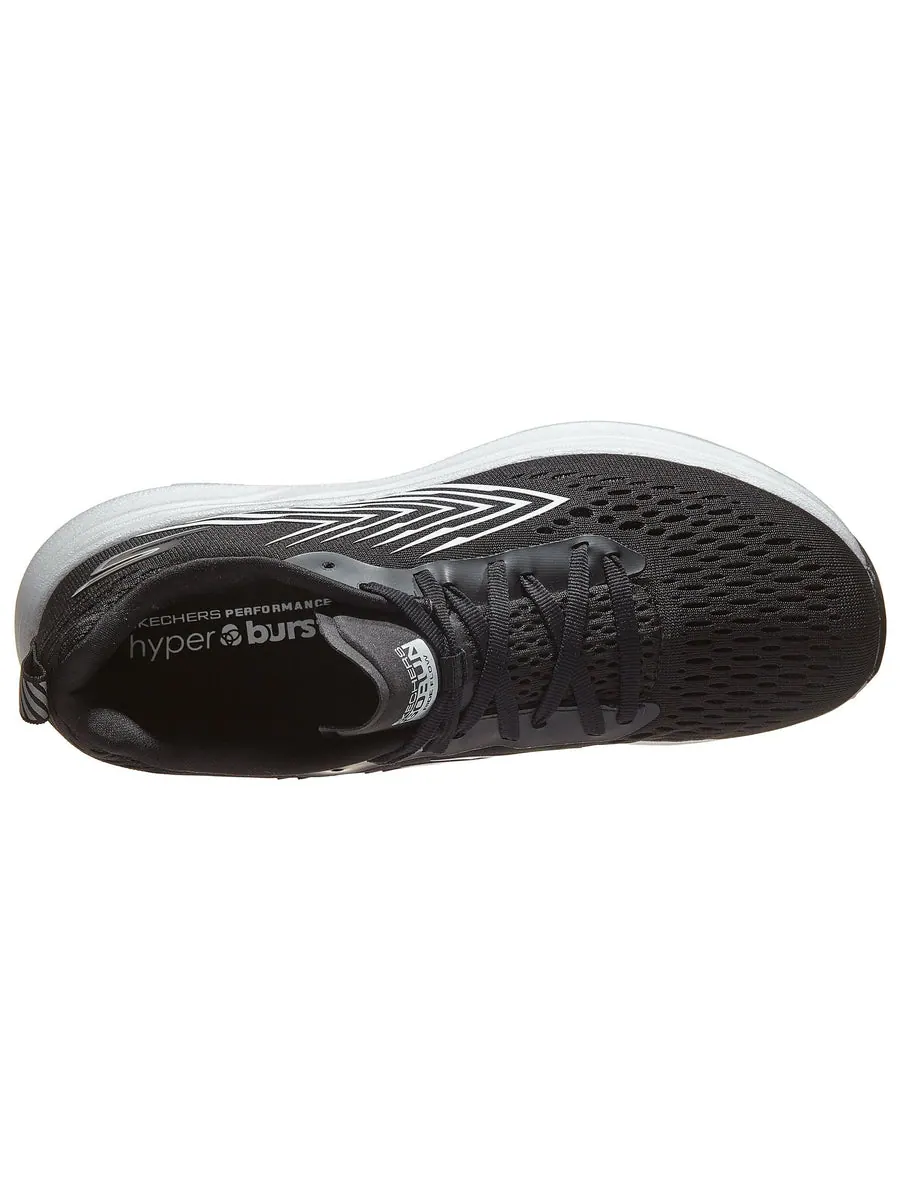 Кроссовки Skechers GO RUN Ride 8 Flow 'Black White' — изображение 4 из 5, черный