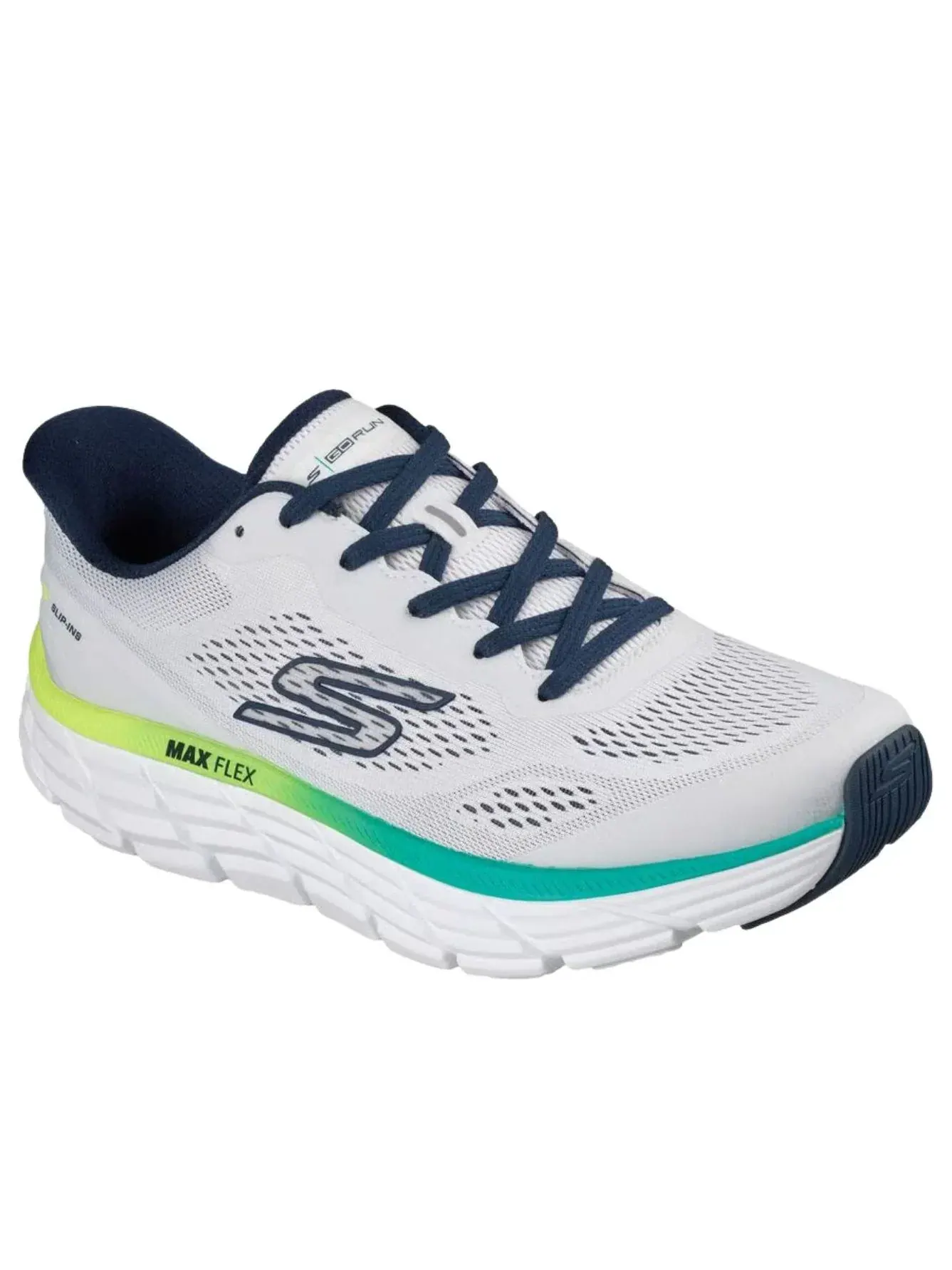 Кроссовки Skechers Max Flex 'White Multi' — изображение 2 из 5, белый