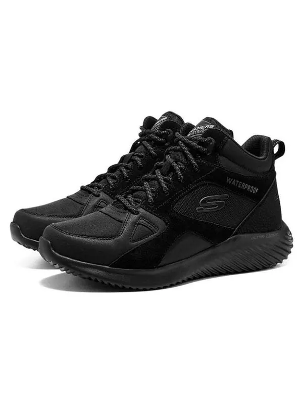 Кроссовки bounder 'blast back - black' Skechers — изображение 3 из 4, черный