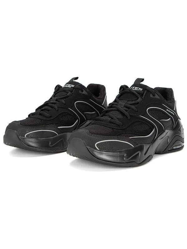 Кроссовки d'lites hyper burst 'black' Skechers — изображение 3 из 4, черный/белый
