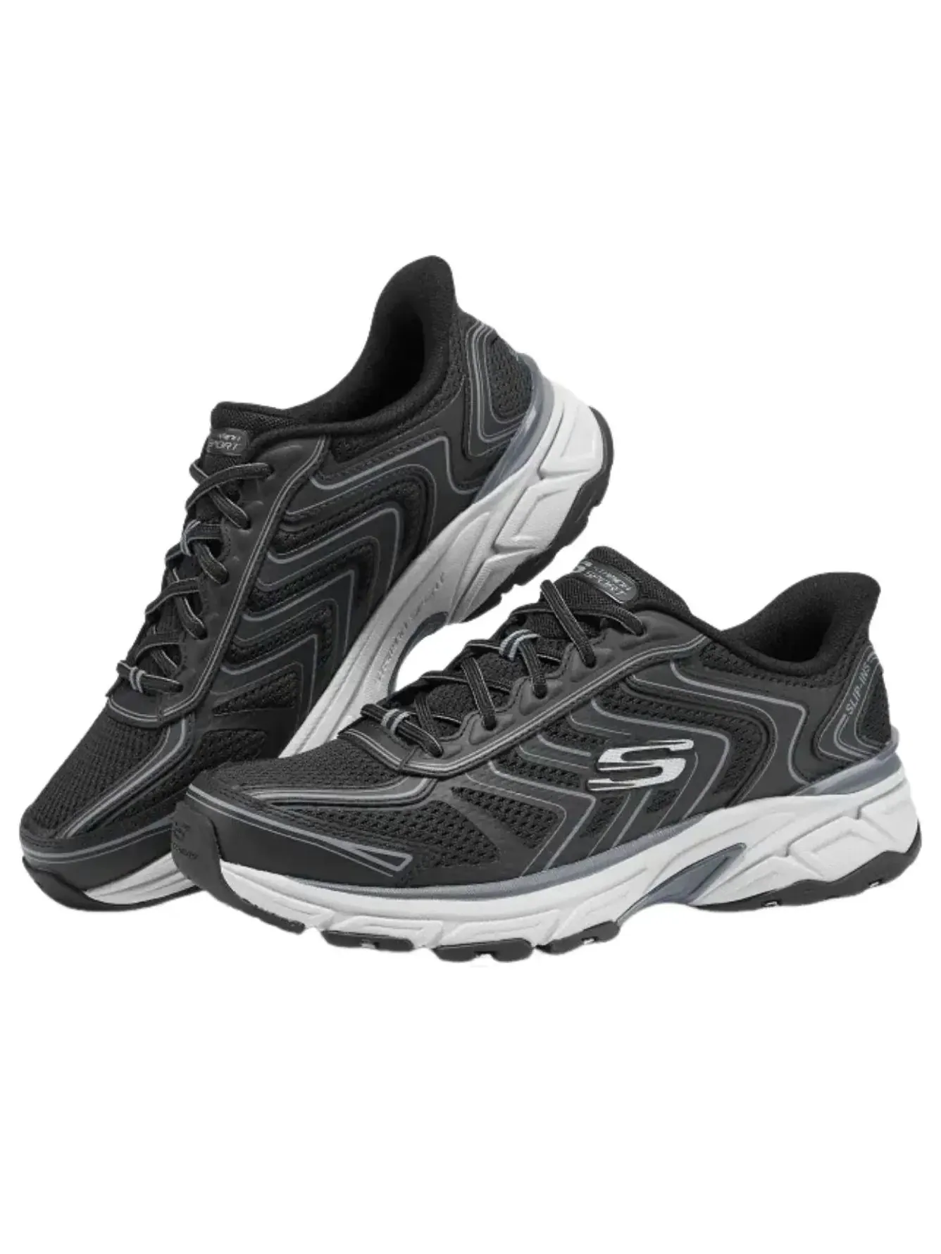 Кроссовки Skechers Stamina 'Black' — изображение 2 из 6, черный