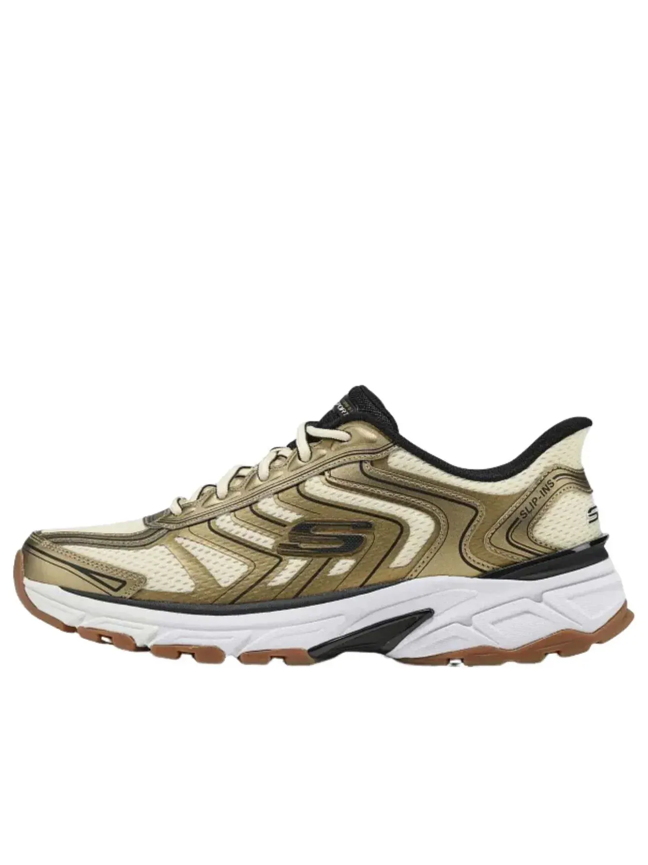 Кроссовки Skechers Stamina 'Gold Black White' — изображение 1 из 6, золото