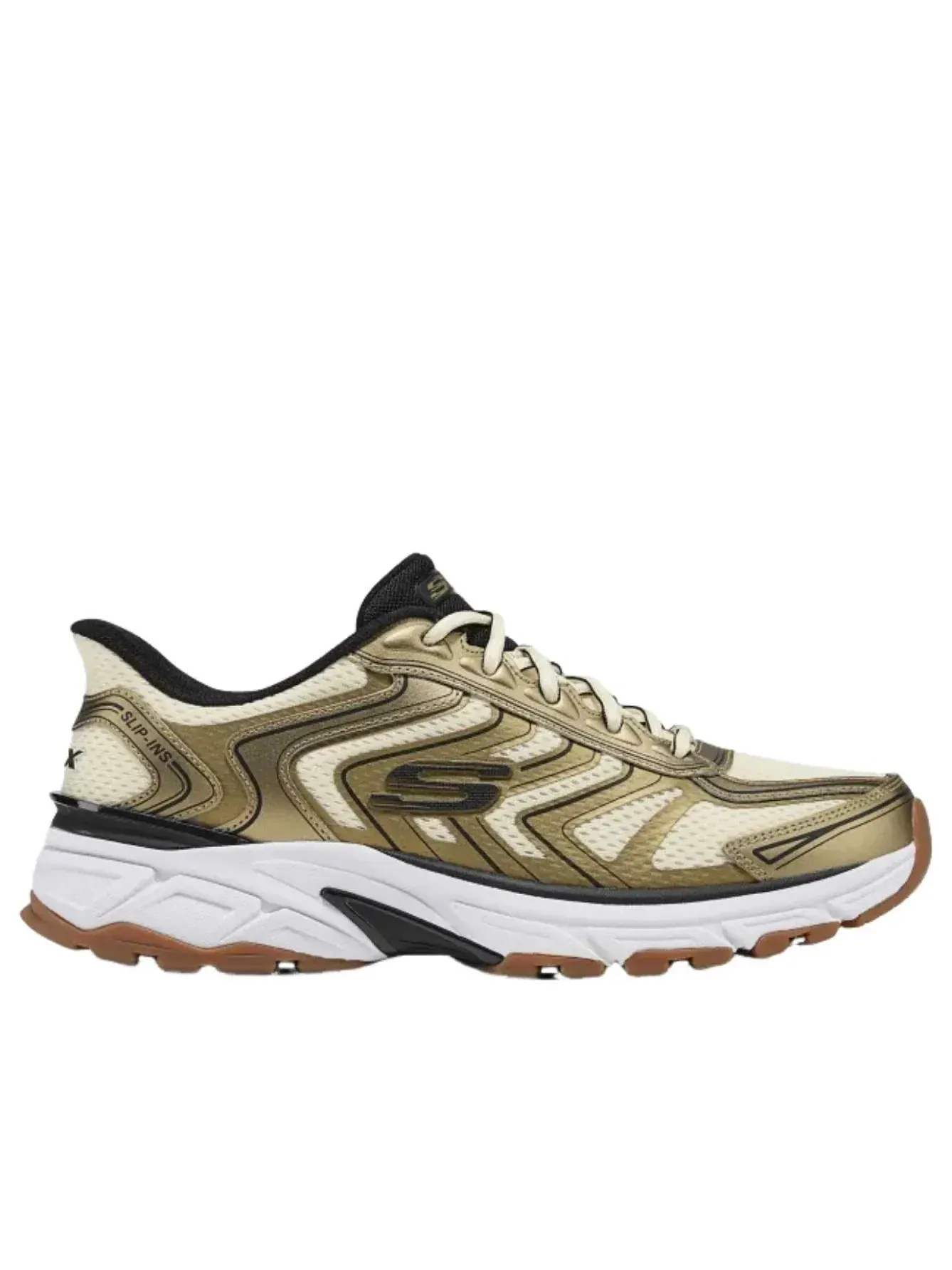 Кроссовки Skechers Stamina 'Gold Black White' — изображение 6 из 6, золото