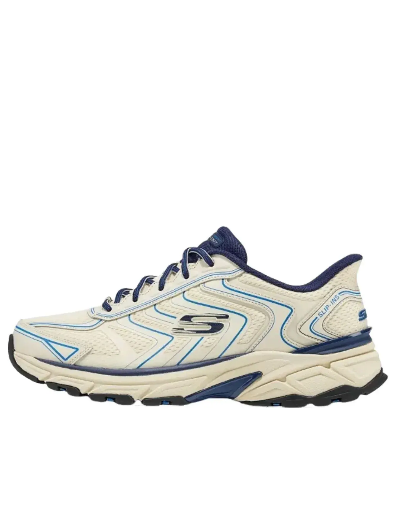 Кроссовки Skechers Stamina 'Бежевый — изображение 1 из 6, голубой