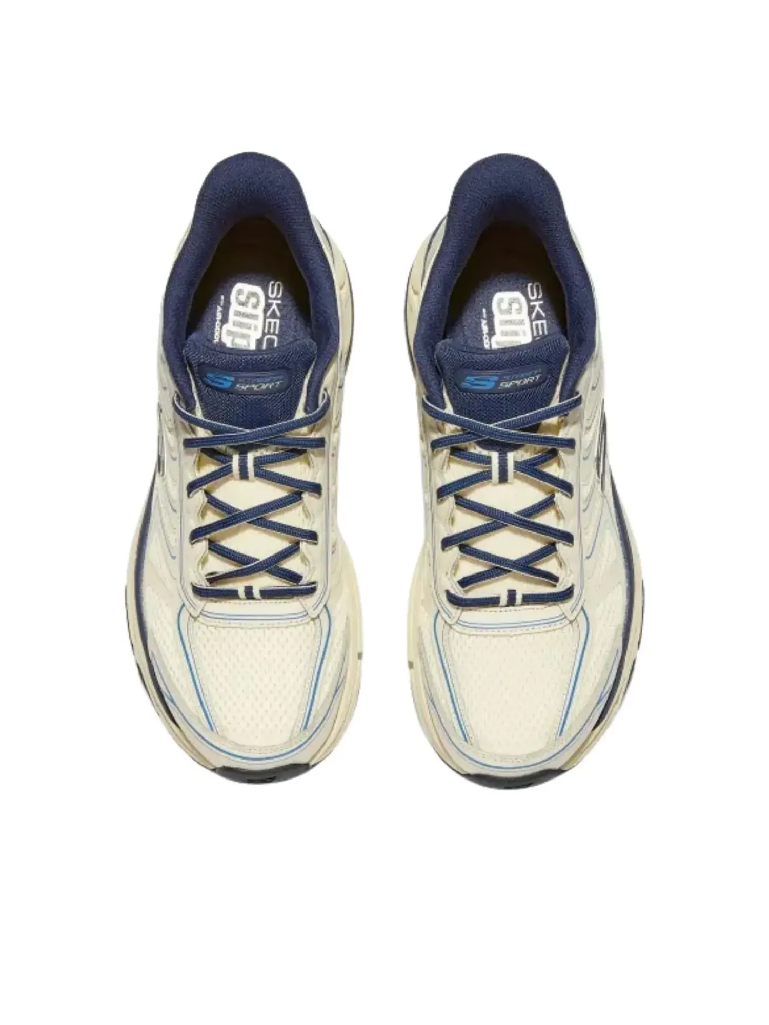 Кроссовки Skechers Stamina 'Бежевый — изображение 3 из 6, голубой