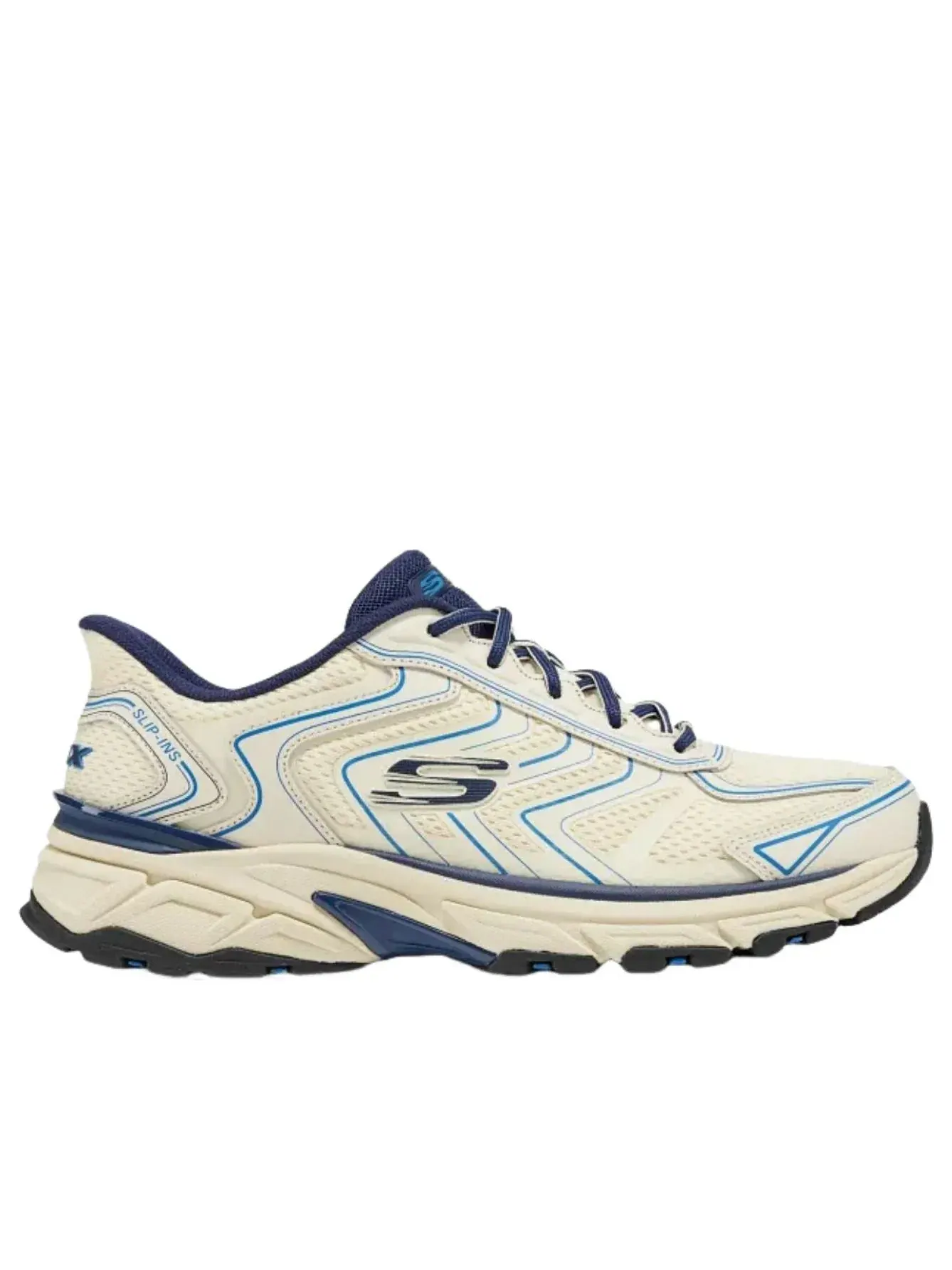 Кроссовки Skechers Stamina 'Бежевый — изображение 6 из 6, голубой