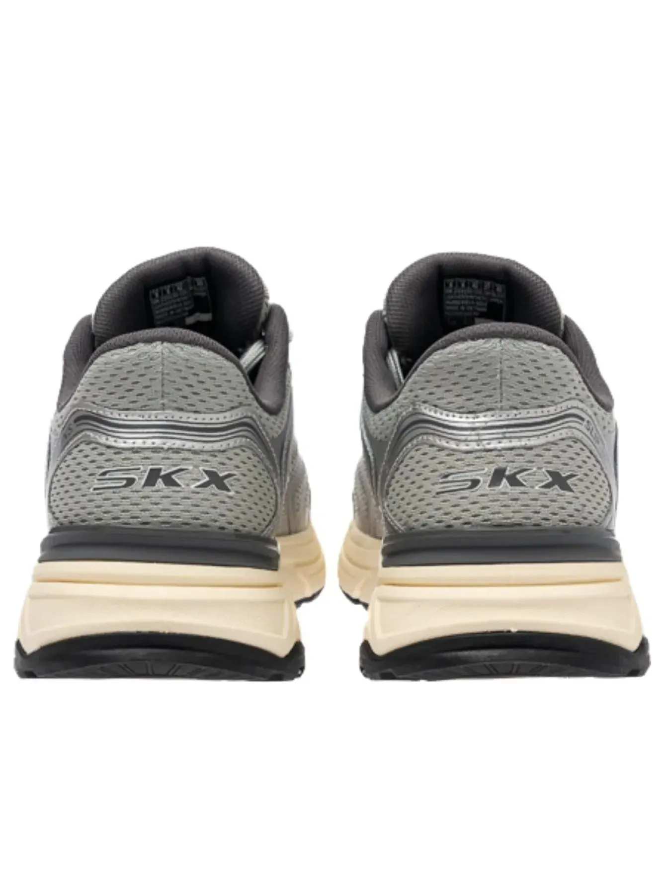 Кроссовки Skechers Stamina 'Silver Grey' — изображение 5 из 6, серебряный