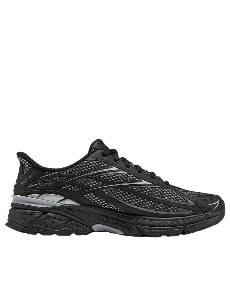 Мужские кроссовки с шнуровкой Stamina Skechers — изображение 2 из 5, черный