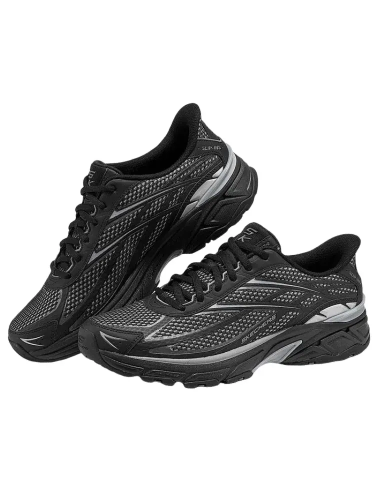 Мужские кроссовки с шнуровкой Stamina Skechers — изображение 3 из 5, черный