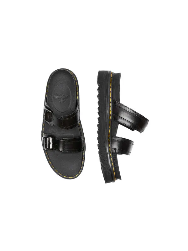 Сандалии Dr. Martens Myles Brando Leather Sandals, кожаные — изображение 3 из 4, черный