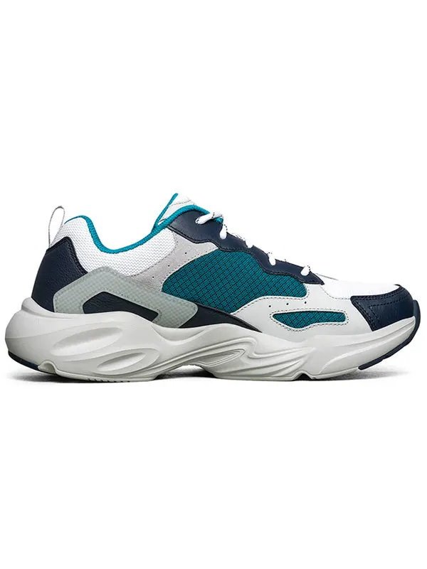 Кроссовки stamina airy low-top running shoes white/blue/green Skechers — изображение 2 из 4, зеленый