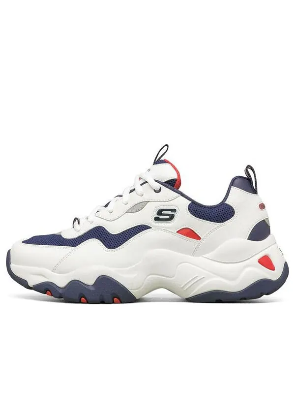 Кроссовки d lites low-top running shoes white/blue/red Skechers — изображение 1 из 4