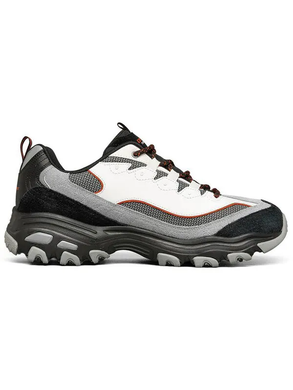 Кроссовки d lites 1.0 low-top running shoes black/grey/white Skechers — изображение 2 из 4, черный/серый/белый