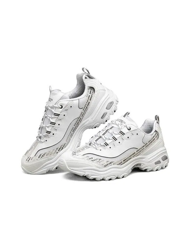 Кроссовки d'lites 1.0 running shoes white/black Skechers — изображение 3 из 4, белый/черный