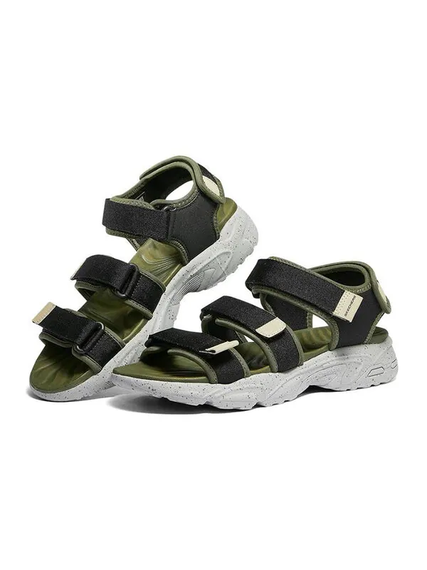 Кроссовки stamina sandal 'olive black' Skechers — изображение 3 из 4, оливковый/черный