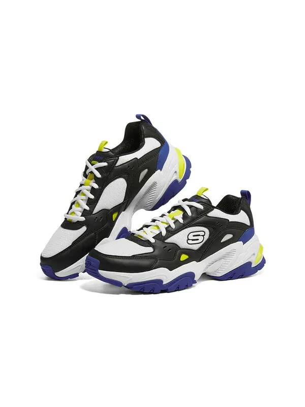 Кроссовки stamina v2 'black multicolor' Skechers — изображение 3 из 4, черный/синий/белый