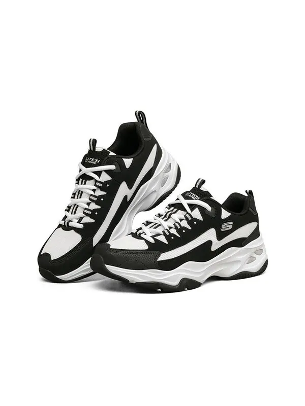 Кроссовки d'lites 4.0 low chunky shoes black/white Skechers — изображение 3 из 4, черный/белый