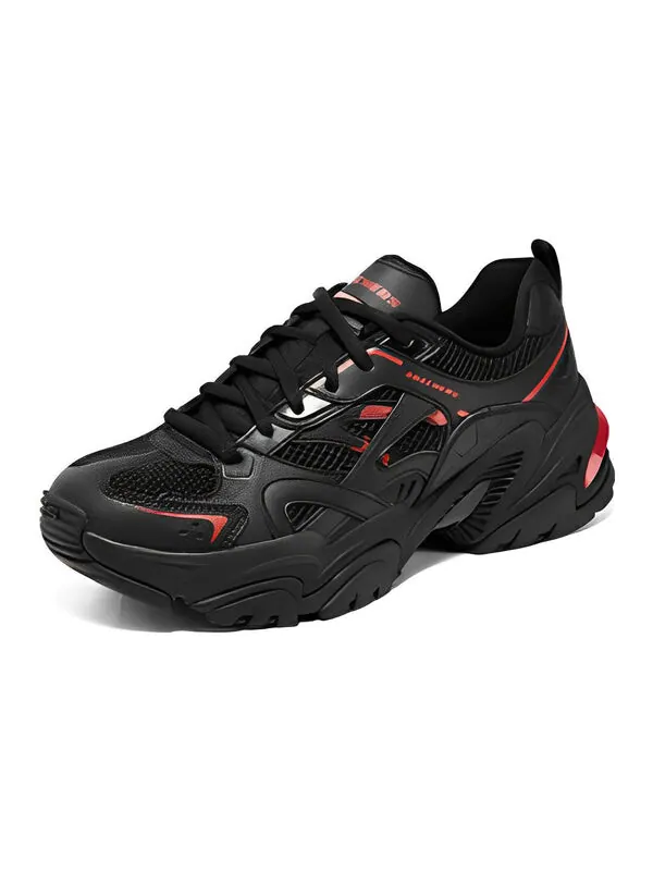 Кроссовки stamina v2 'black red' Skechers — изображение 3 из 4, черный