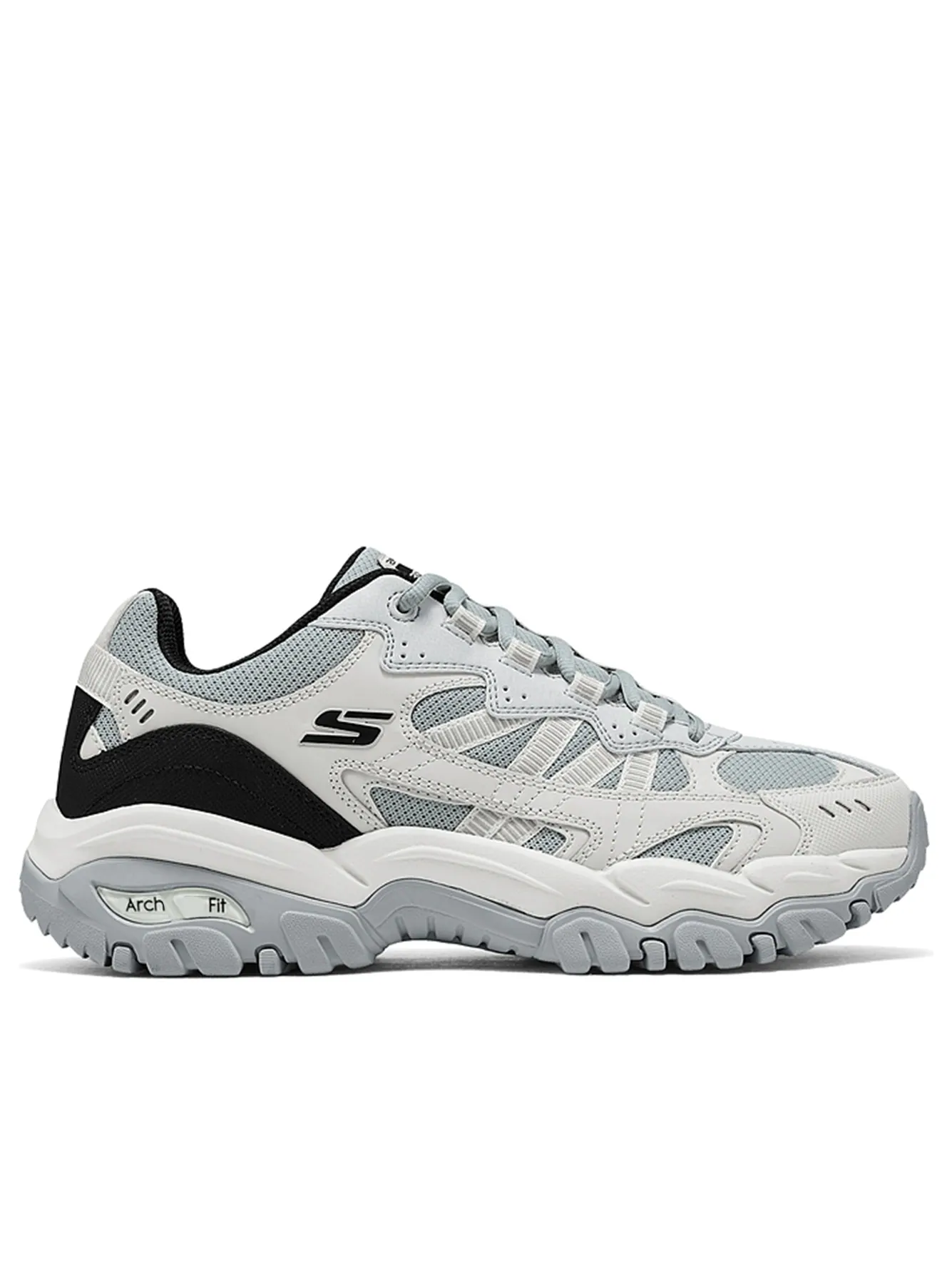 Кроссовки Skechers Arch Fit Footsteps 'Gray Green' — изображение 2 из 4, серый/зеленый