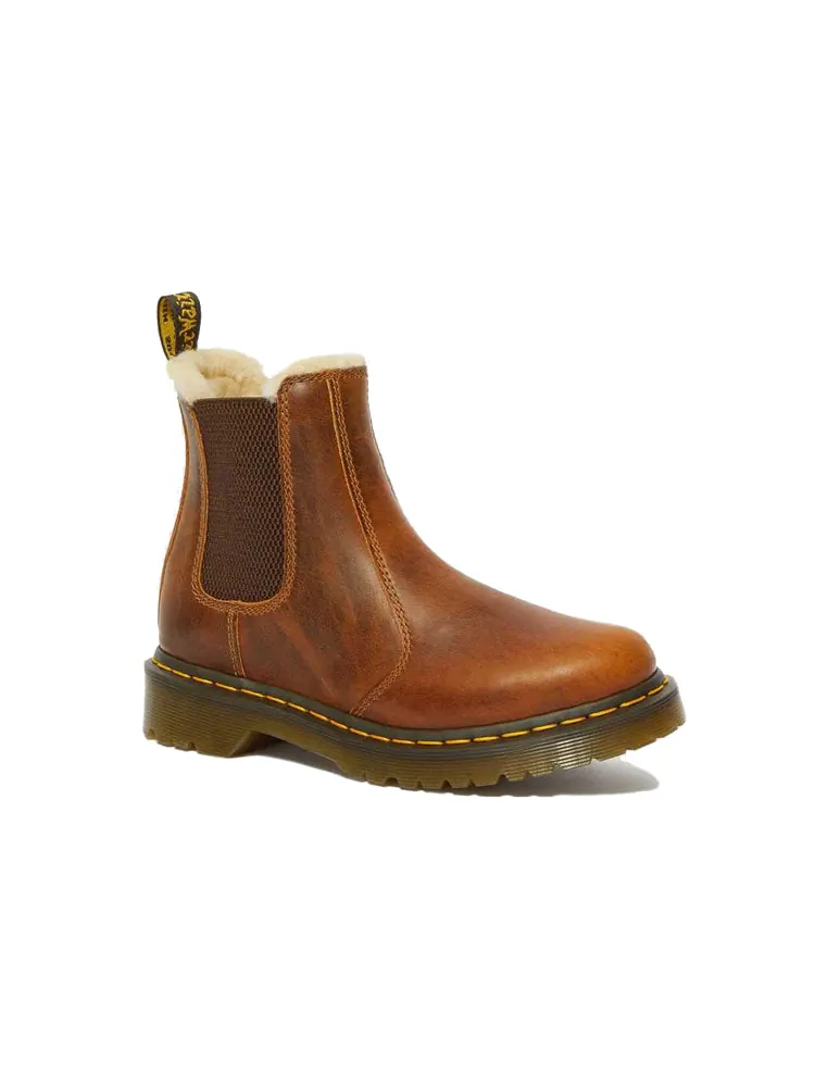 Ботинки Dr. Martens 2976 Faux Fur Lined — изображение 2 из 4, коричневый