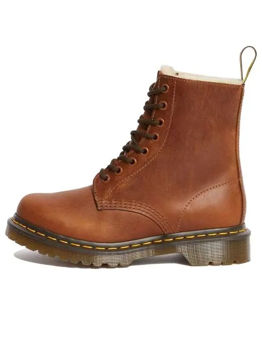 Ботинки Dr. Martens 1460 Faux Fur Lined — изображение 1 из 4, коричневый