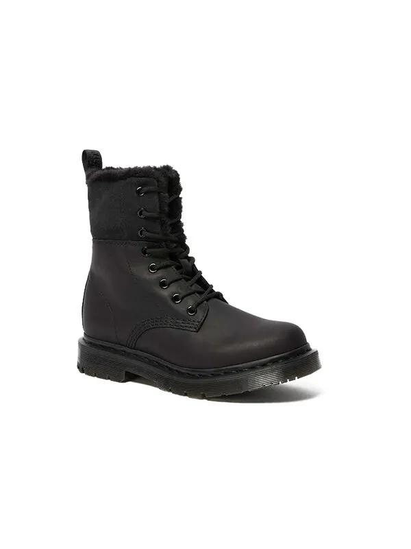 Ботинки Dr. Martens 1460 Kolbert Wintergrip с искусственным мехом — изображение 2 из 4, черный
