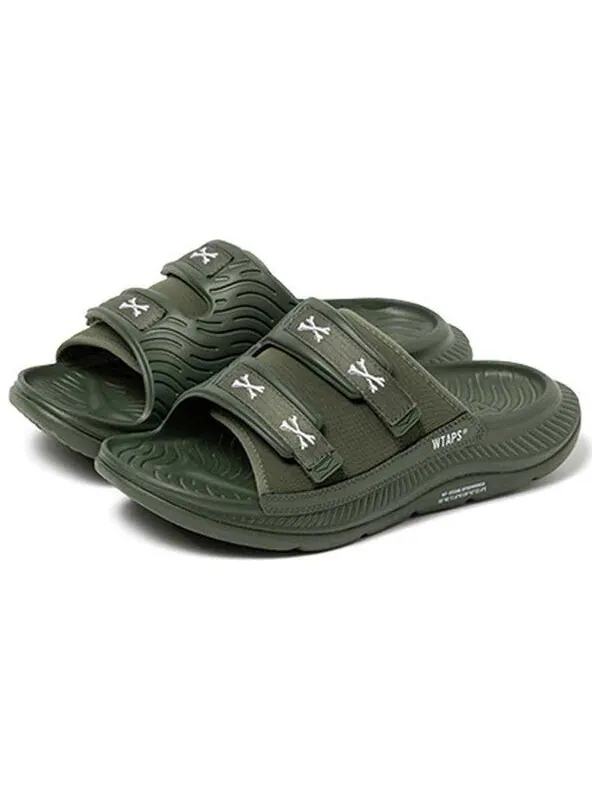 Тапочки x wtaps ora luxe 'olive drab' Hoka One One — изображение 3 из 4, оливковый зеленый