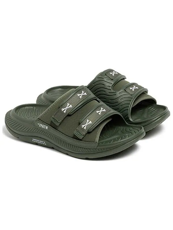 Тапочки x wtaps ora luxe 'olive drab' Hoka One One — изображение 4 из 4, оливковый зеленый