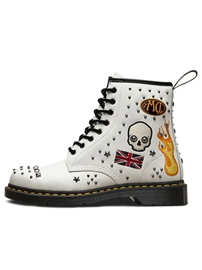 Ботинки Dr. Martens 1460 Classic 8 High Top Martin, шнуровка — изображение 1 из 5, белый