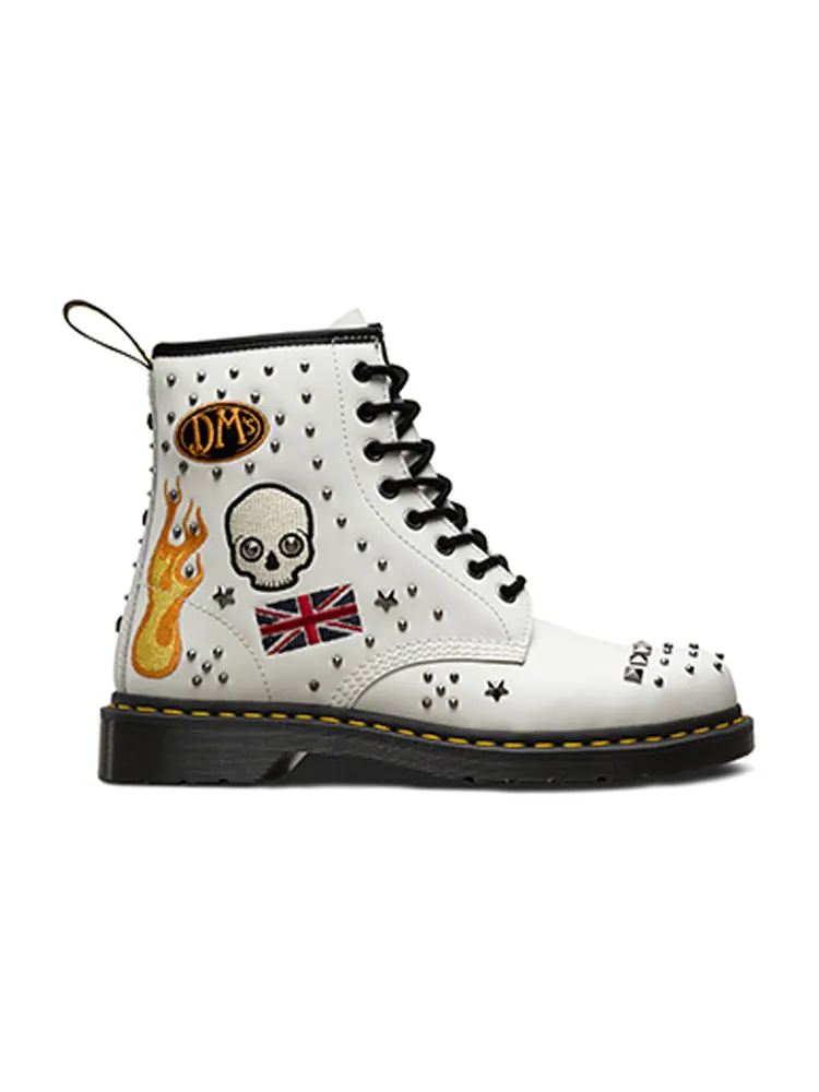 Ботинки Dr. Martens 1460 Classic 8 High Top Martin, шнуровка — изображение 2 из 5, белый