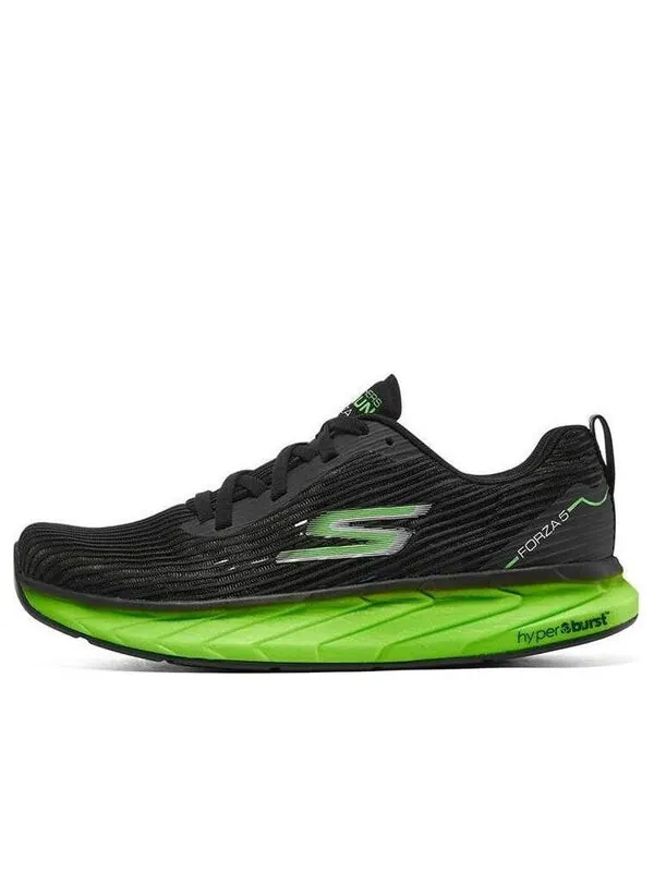 Кроссовки go run 'black neon green' Skechers — изображение 1 из 4, черный/зеленый